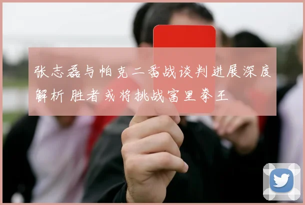 张志磊与帕克二番战谈判进展深度解析 胜者或将挑战富里拳王